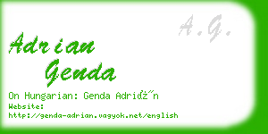adrian genda business card